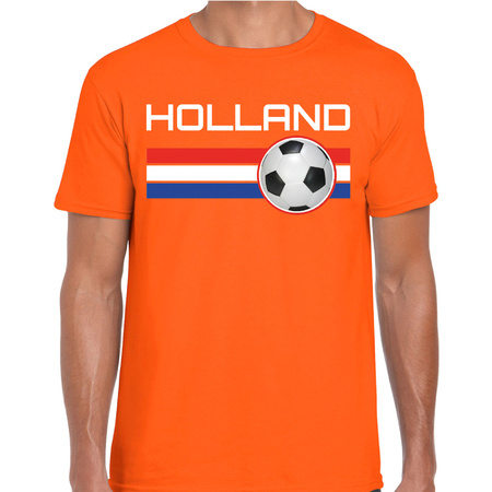 Holland voetbal / landen t-shirt oranje heren
