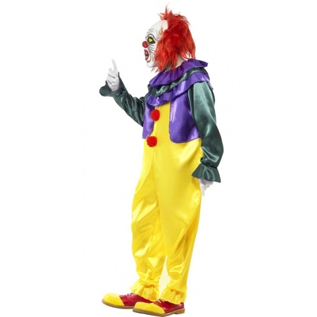 Horror clown kostuum met masker