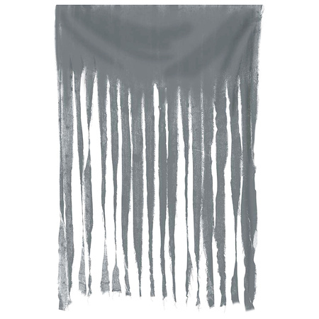 Horror/halloween deco wand/muur/plafond gordijn stof - grijs - 100 x 200 cm - griezel uitstraling