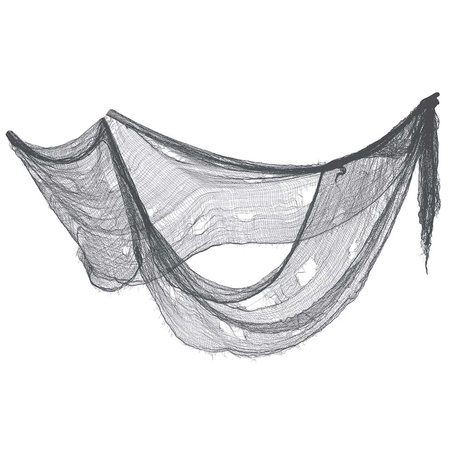 Halloween/horror deco curtain - fabric - grey - 76 x 228 cm