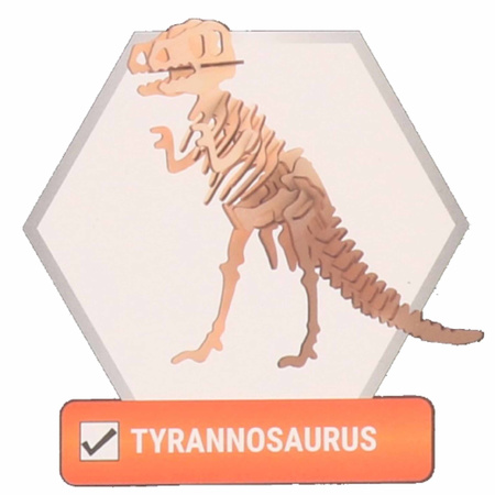 Houten 3D puzzel dinosaurus Tyrannosaurus Rex 21 cm