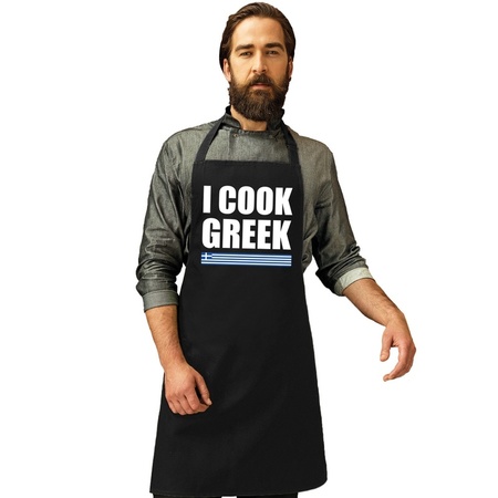 I cook Greek keukenschort