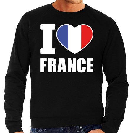 I love France sweater / trui zwart voor heren