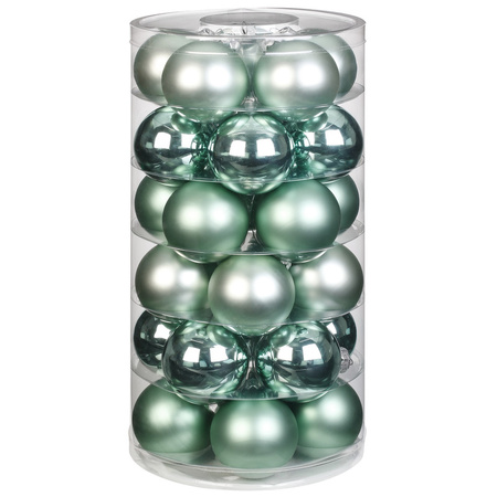 Inge Goods kerstballen - 30x st - 6 cm - glas - glans en mat