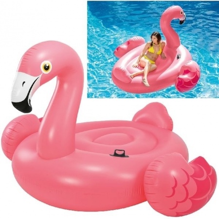 Intex opblaasbare ride-on mega flamingo volwassenen