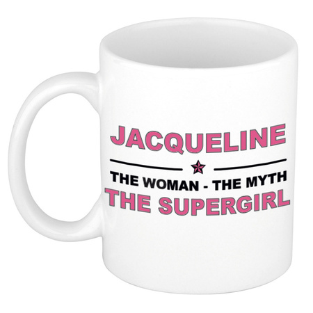Jacqueline The woman, The myth the supergirl name mug 300 ml