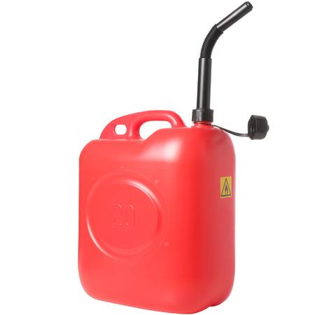 Jerrycan/benzinetank 20 liter rood