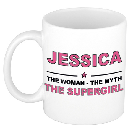 Jessica The woman, The myth the supergirl cadeau koffie mok / thee beker 300 ml
