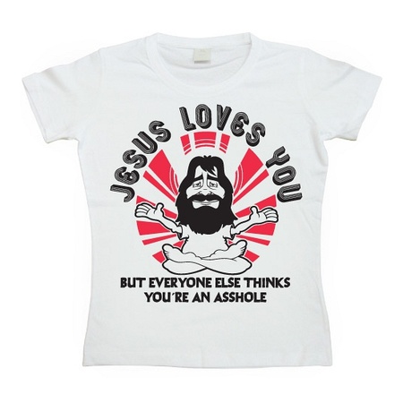 Jesus Loves You dames shirt