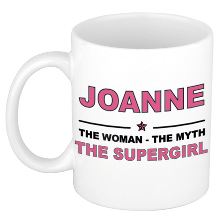 Joanne The woman, The myth the supergirl cadeau koffie mok / thee beker 300 ml