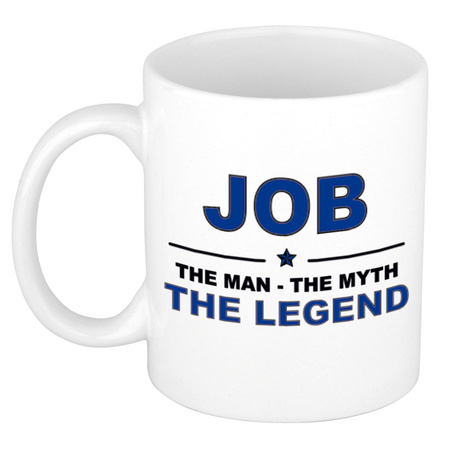 Job The man, The myth the legend cadeau koffie mok / thee beker 300 ml
