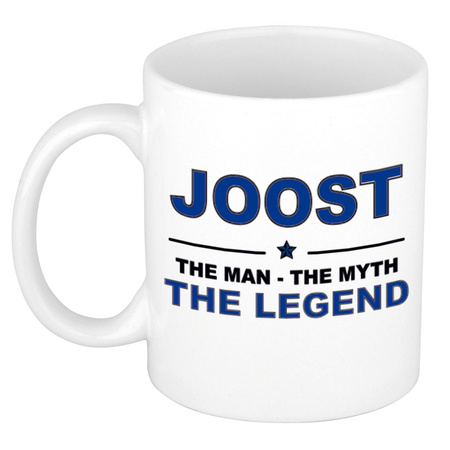 Joost The man, The myth the legend cadeau koffie mok / thee beker 300 ml