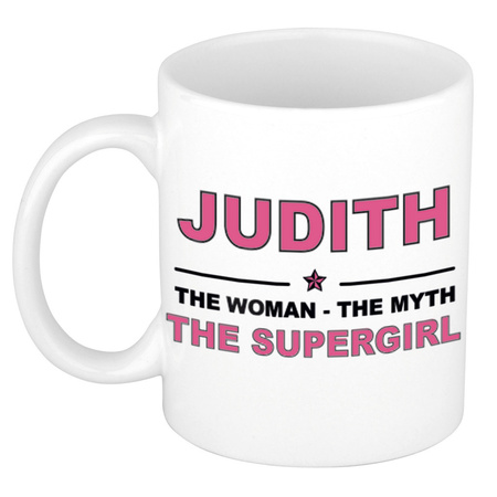 Judith The woman, The myth the supergirl cadeau koffie mok / thee beker 300 ml