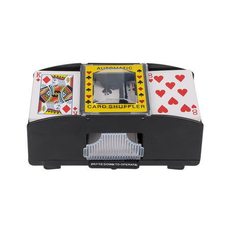 Kaartenschudmachine - 1 t/m 2 spelkaarten - op batterijen - 21 x 11 x 9 cm