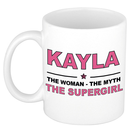 Kayla The woman, The myth the supergirl cadeau koffie mok / thee beker 300 ml