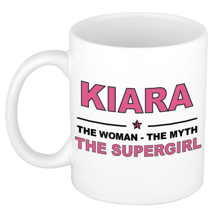 Kiara The woman, The myth the supergirl cadeau koffie mok / thee beker 300 ml