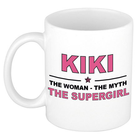 Kiki The woman, The myth the supergirl cadeau koffie mok / thee beker 300 ml