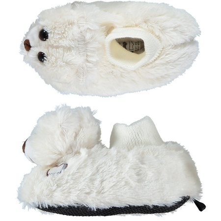 White bear slippers for kids