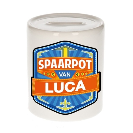 Kinder spaarpot voor Luca