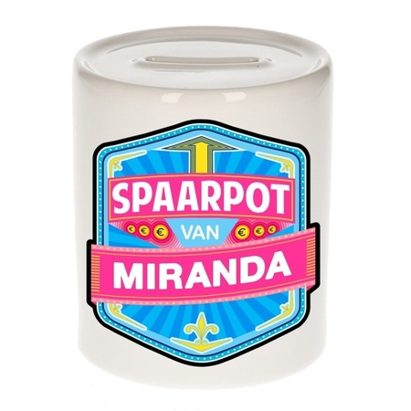 Kinder spaarpot voor Miranda  