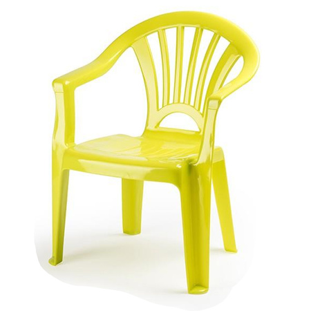 Kinderstoelen 2x met tafeltje set - buiten/binnen - groen - kunststof