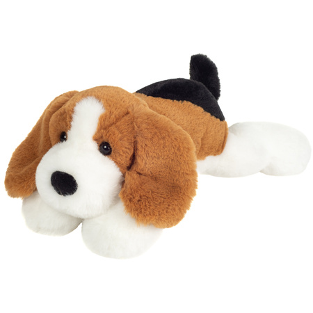 Knuffeldier hond Beagle - zachte pluche stof - premium knuffels - multi kleuren - 29 cm