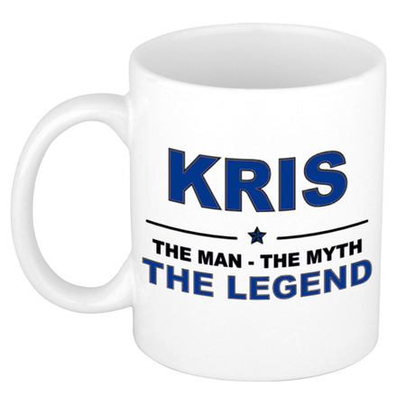 Kris The man, The myth the legend cadeau koffie mok / thee beker 300 ml