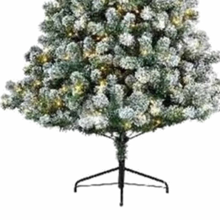Kunst kerstboom Imperial pine met sneeuw en verlichting 180 cm