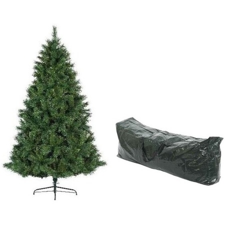 Kunst kerstboom Ontario Pine 500 tips 180 cm met opbergzak