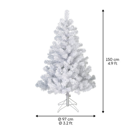 Kunst kerstboom wit Imperial pine 340 tips 150 cm