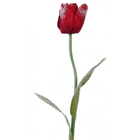 arm Pardon Mijnenveld Kunst tulp rood 65 cm - Tulpen - Bellatio warenhuis