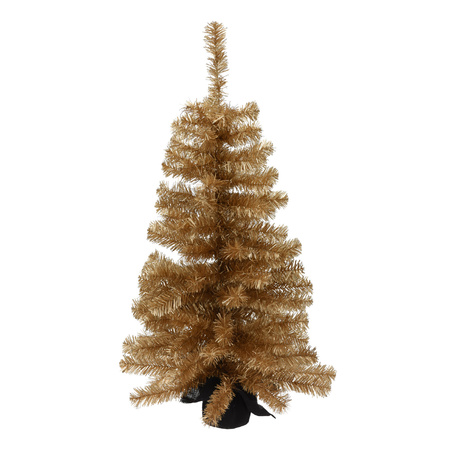 Kunstboom/kunst kerstboom goud 90 cm