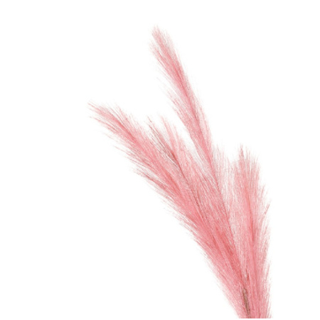 Kunstgras/rietgras/takken/losse steel - pluimen pampasgras - roze - 80 cm