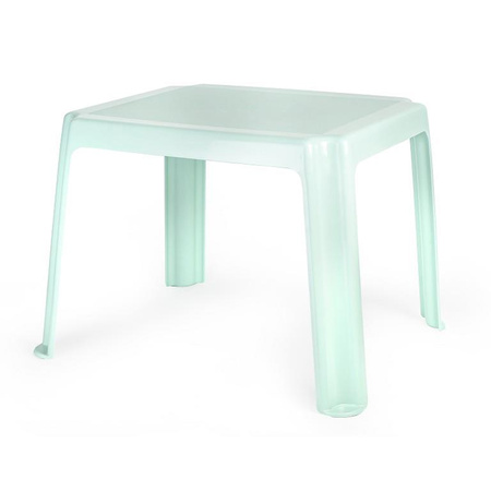 Plastic childrens table - mintgreen - 55 x 66 x 43 cm - outdoor/camping