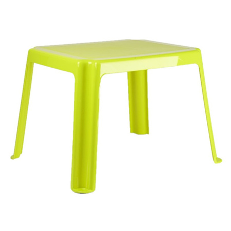 Plastic childrens table green 55 x 66 x 43 cm
