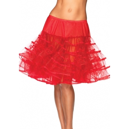 Long red petticoat for ladies