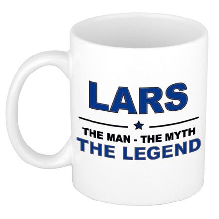 Lars The man, The myth the legend cadeau koffie mok / thee beker 300 ml