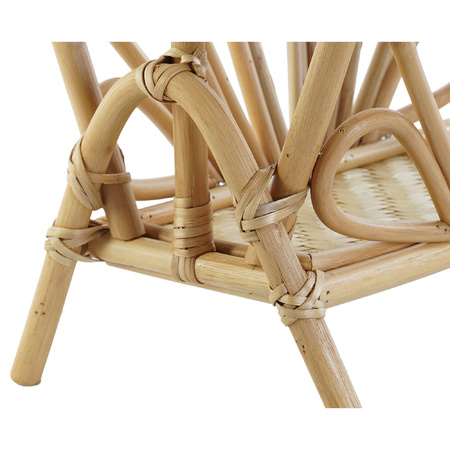 Magazines/papers rack - next to chairs - natural - rattan - 44 x 27 x 41 cm