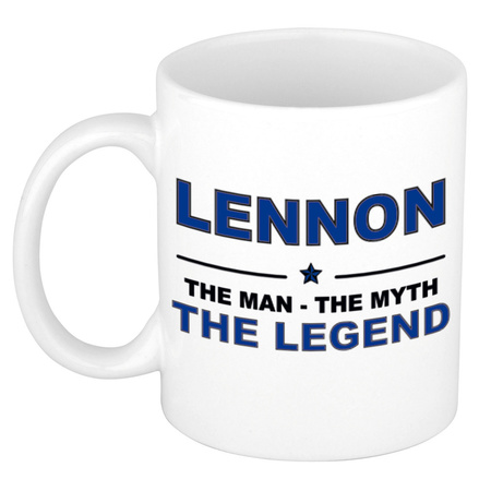 Lennon The man, The myth the legend cadeau koffie mok / thee beker 300 ml