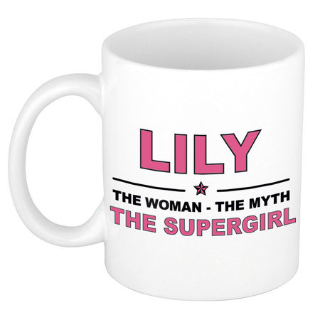 Lily The woman, The myth the supergirl name mug 300 ml