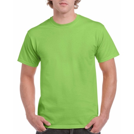 Limegroene katoenen shirts voor heren