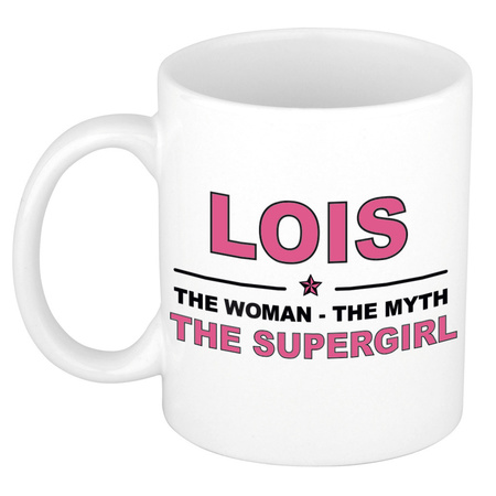 Lois The woman, The myth the supergirl cadeau koffie mok / thee beker 300 ml