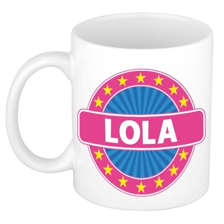 Lola naam koffie mok / beker 300 ml
