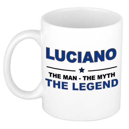 Luciano The man, The myth the legend cadeau koffie mok / thee beker 300 ml