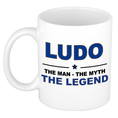 Ludo The man, The myth the legend cadeau koffie mok / thee beker 300 ml