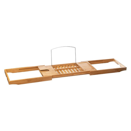Luxe bamboe badplank uitschuifbaar/verstelbaar 70-105 x 22 x 4 cm