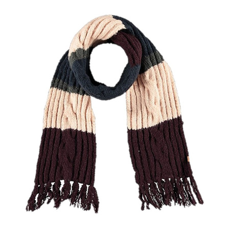Luxe kinder winterset sjaal en muts bordeaux rood/roze
