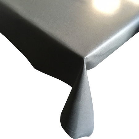 Luxe buiten tafelkleed/tafelzeil antraciet grijs 140 x 180 cm
