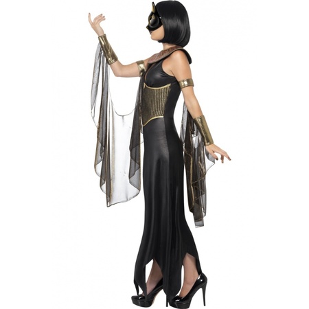 Luxe Egyptische godin Bastet kostuum voor dames