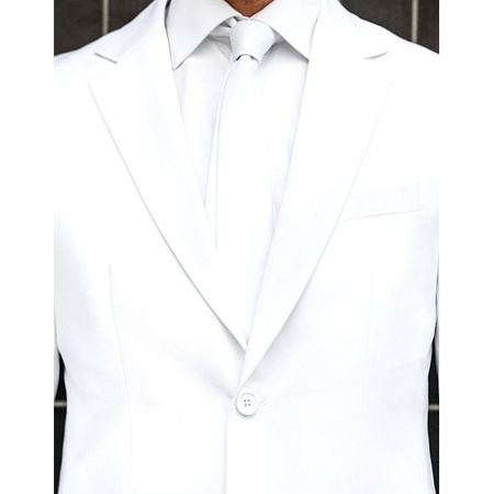 veeg verkouden worden Evaluatie Luxe heren kostuum wit - Business suits coole prints - Bellatio warenhuis